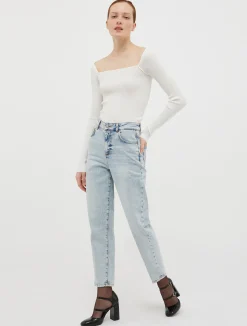 Ribbed slim-fit jumper