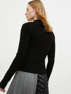 Ribbed wool and cashmere jumper