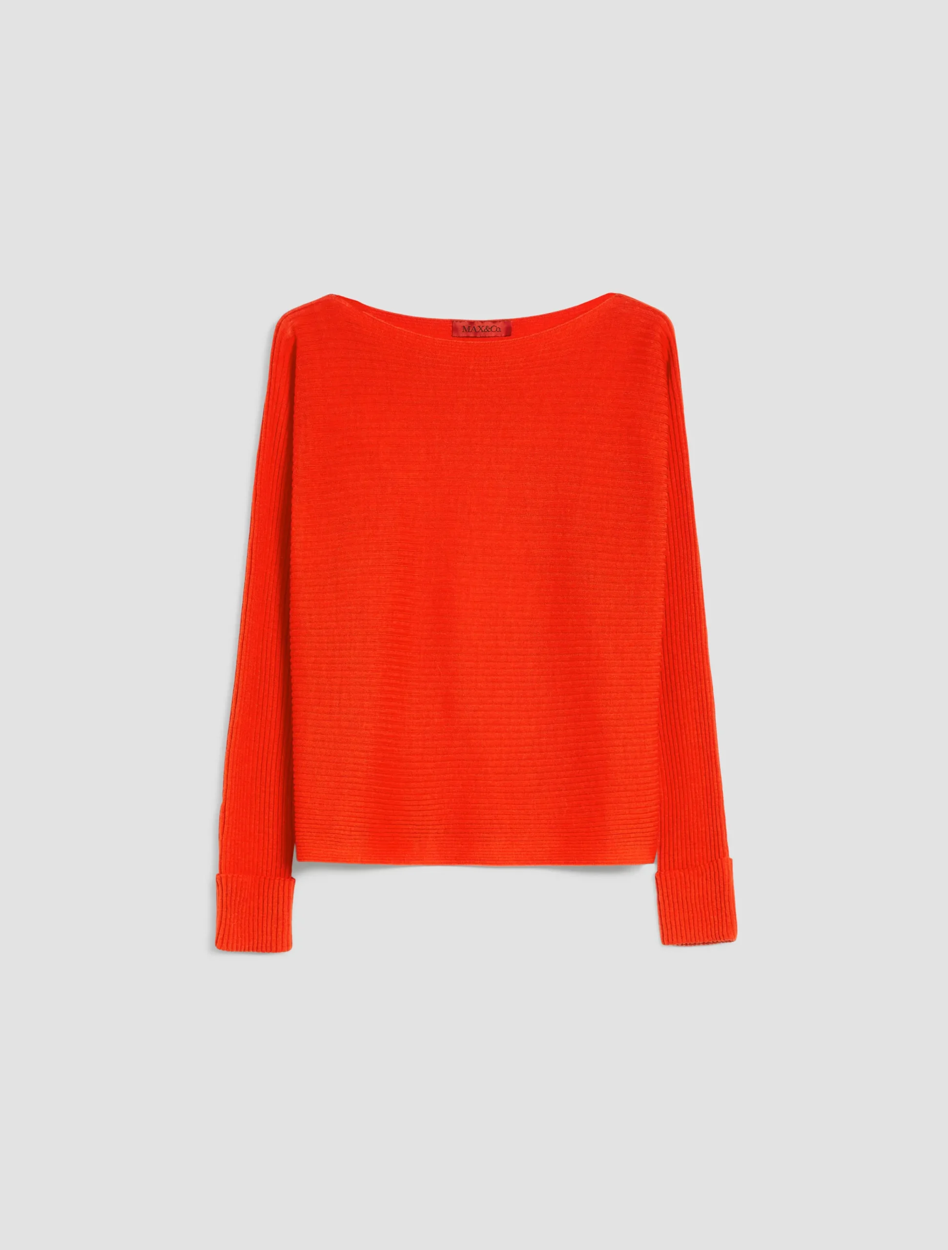 Ribbed wool-blend jumper