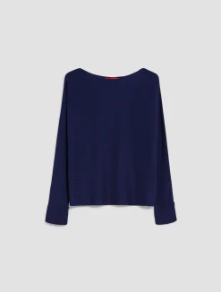 Ribbed wool-blend jumper