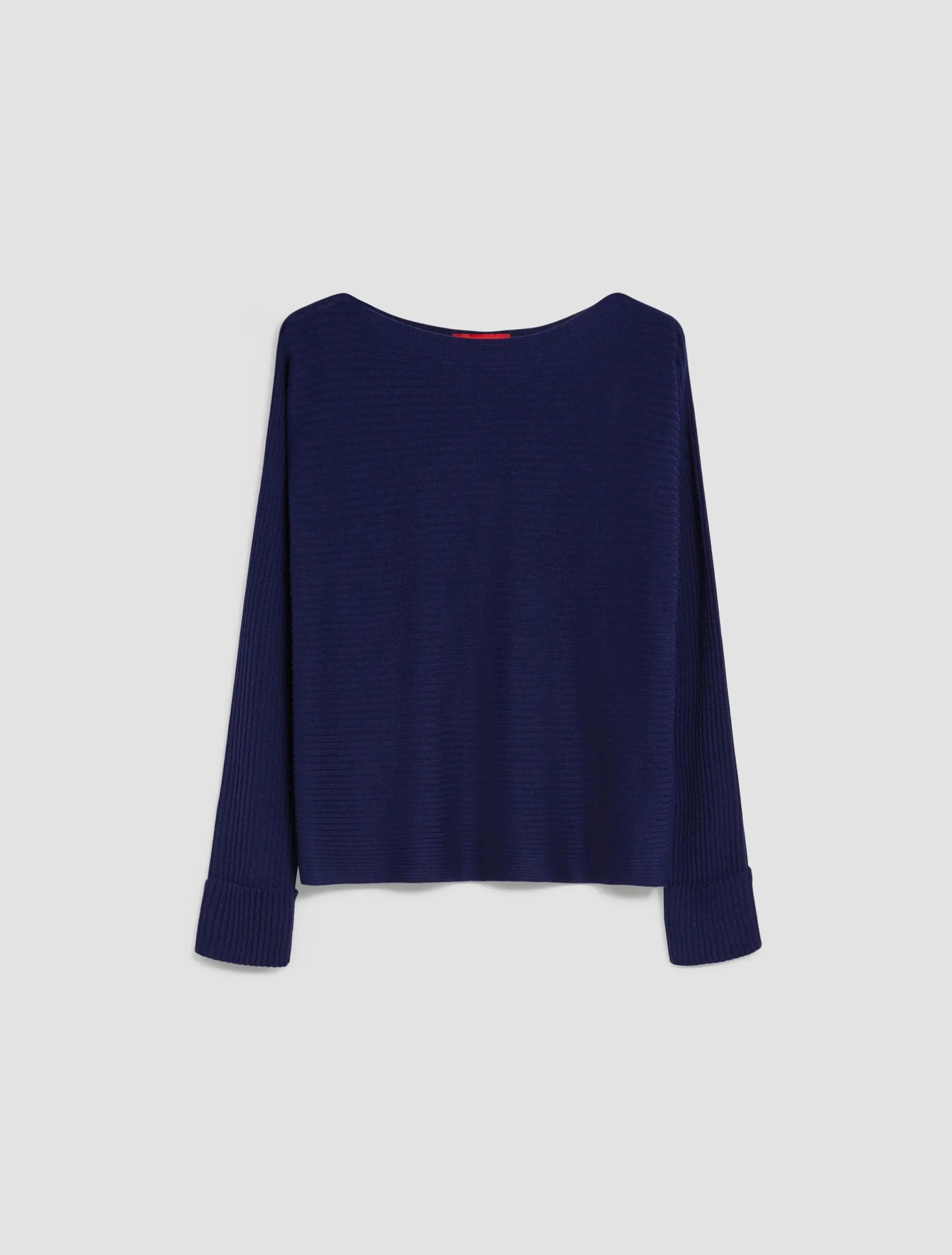 Ribbed wool-blend jumper