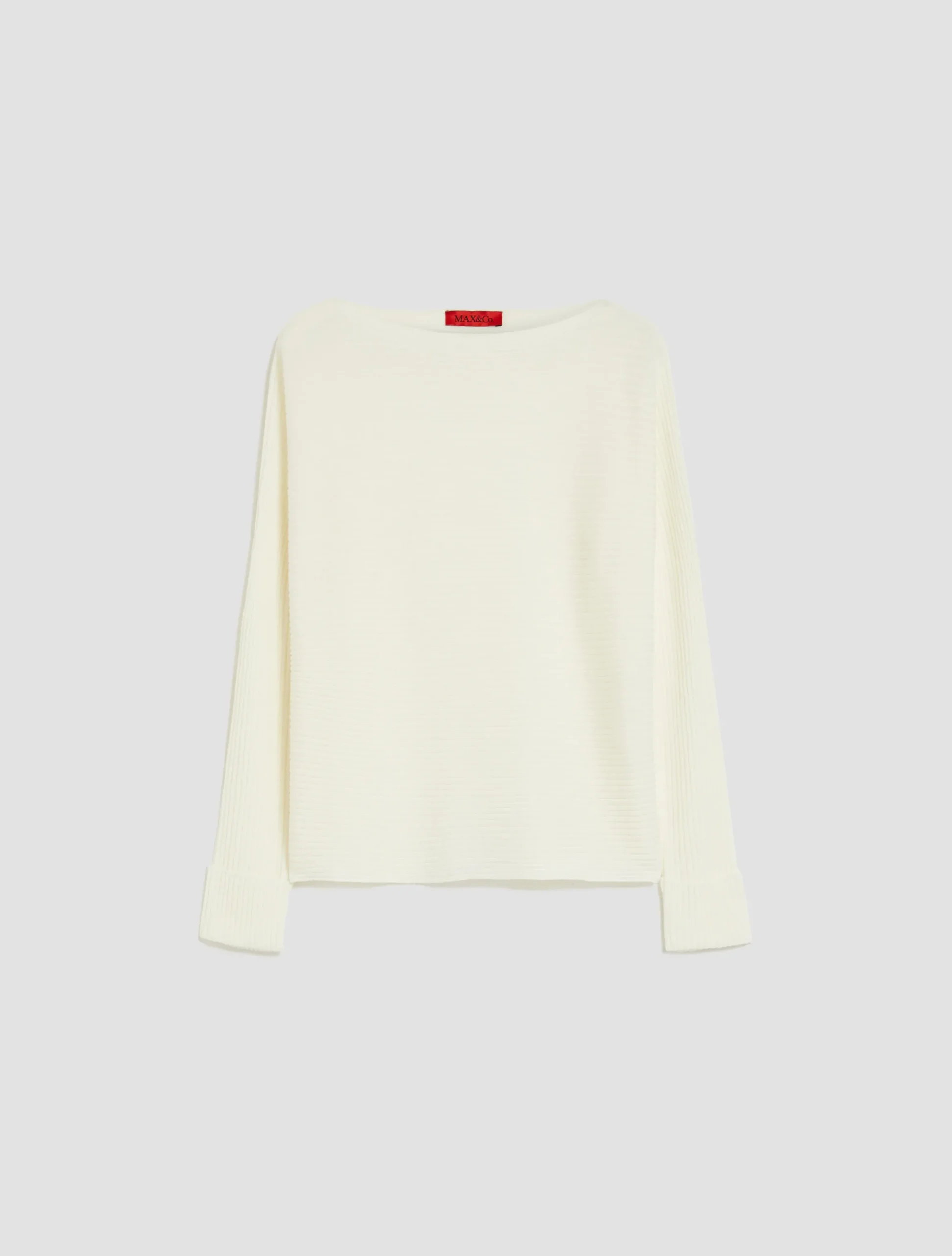 Ribbed wool-blend jumper