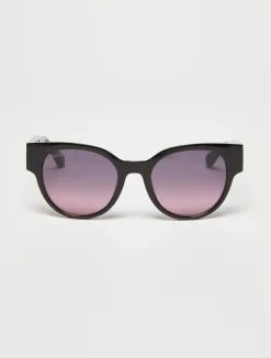 Round butterfly sunglasses
