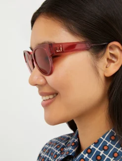 Round butterfly sunglasses