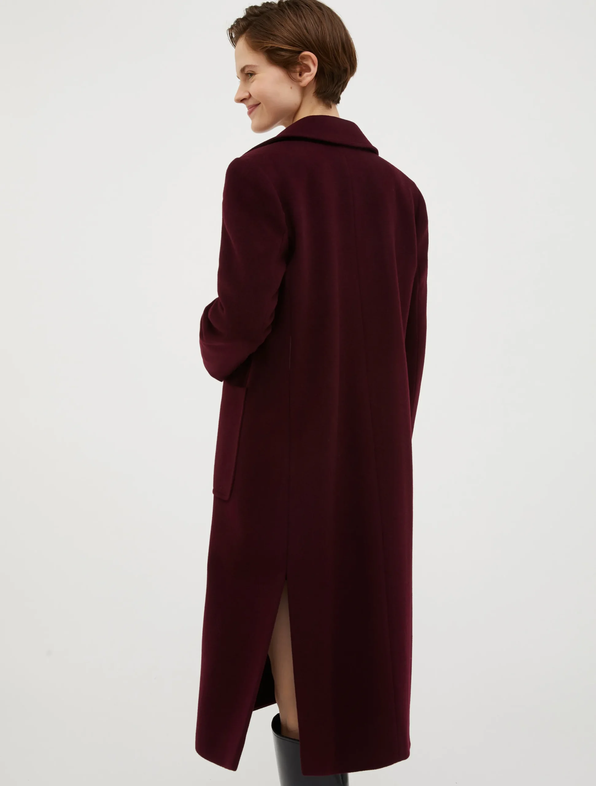 Runaway wool coat