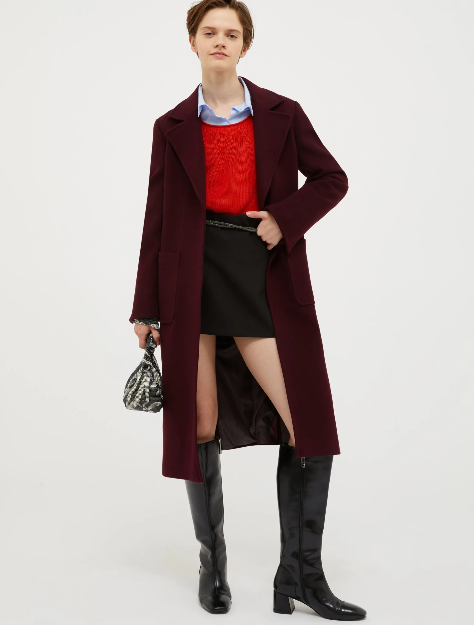 Runaway wool coat