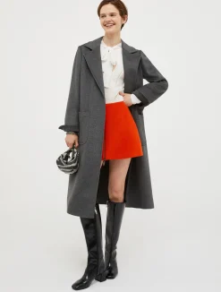 Runaway wool coat