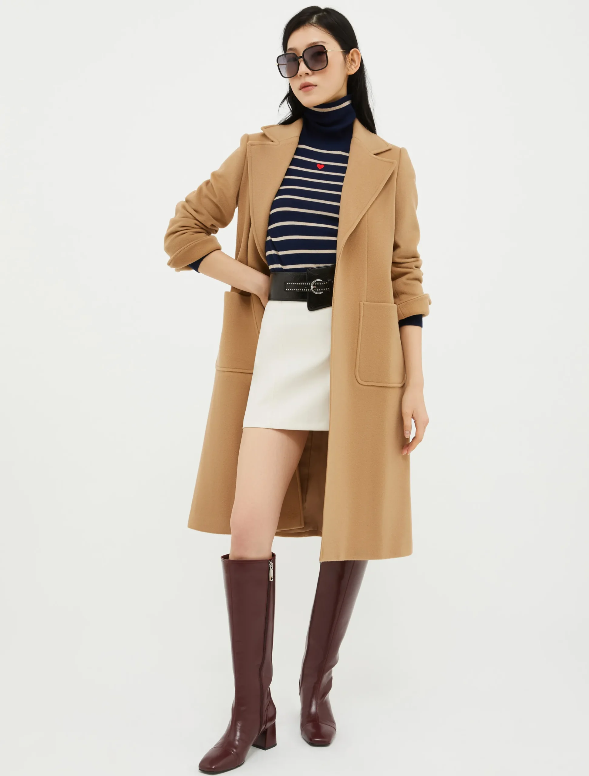 Runaway wool coat