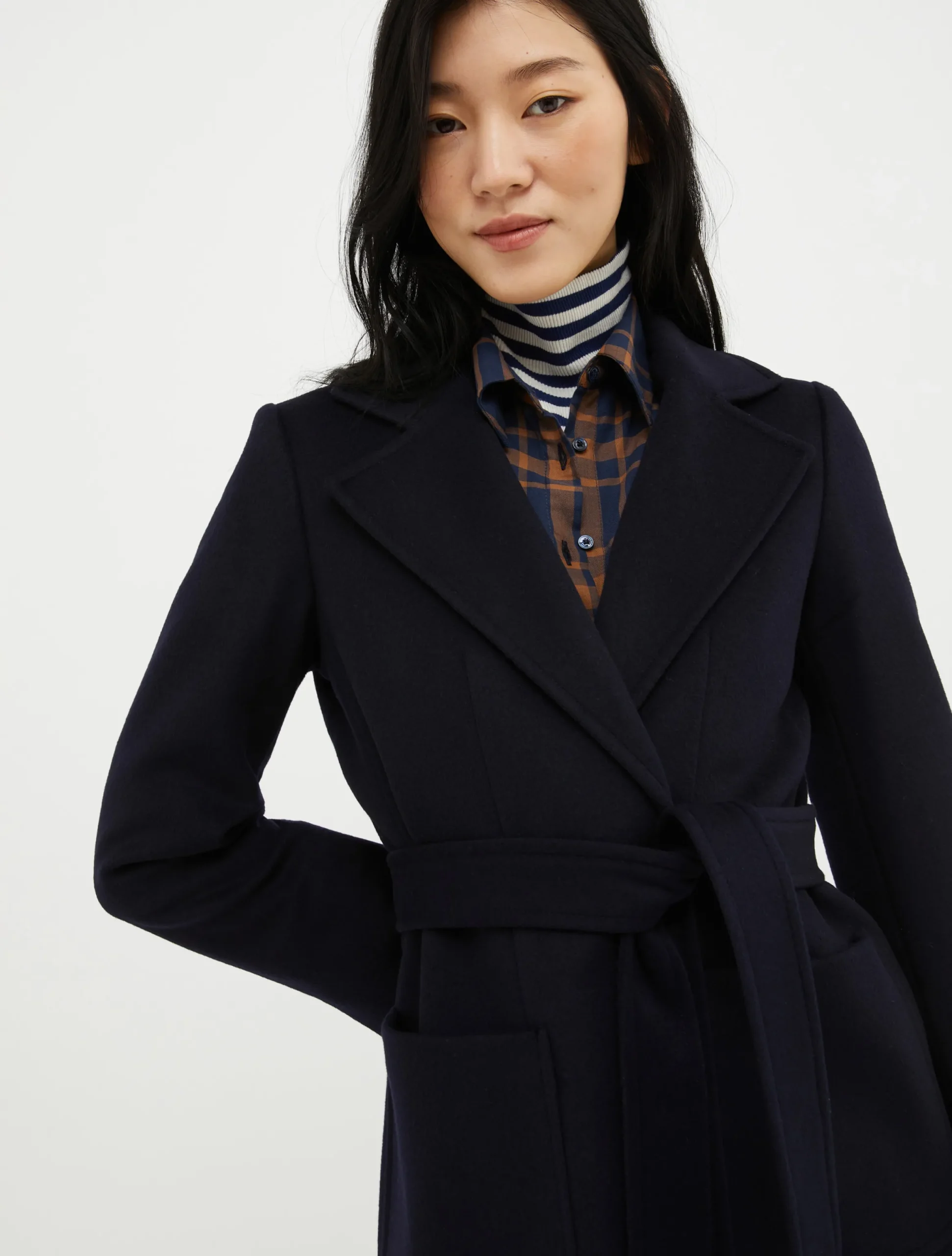 Runaway wool coat