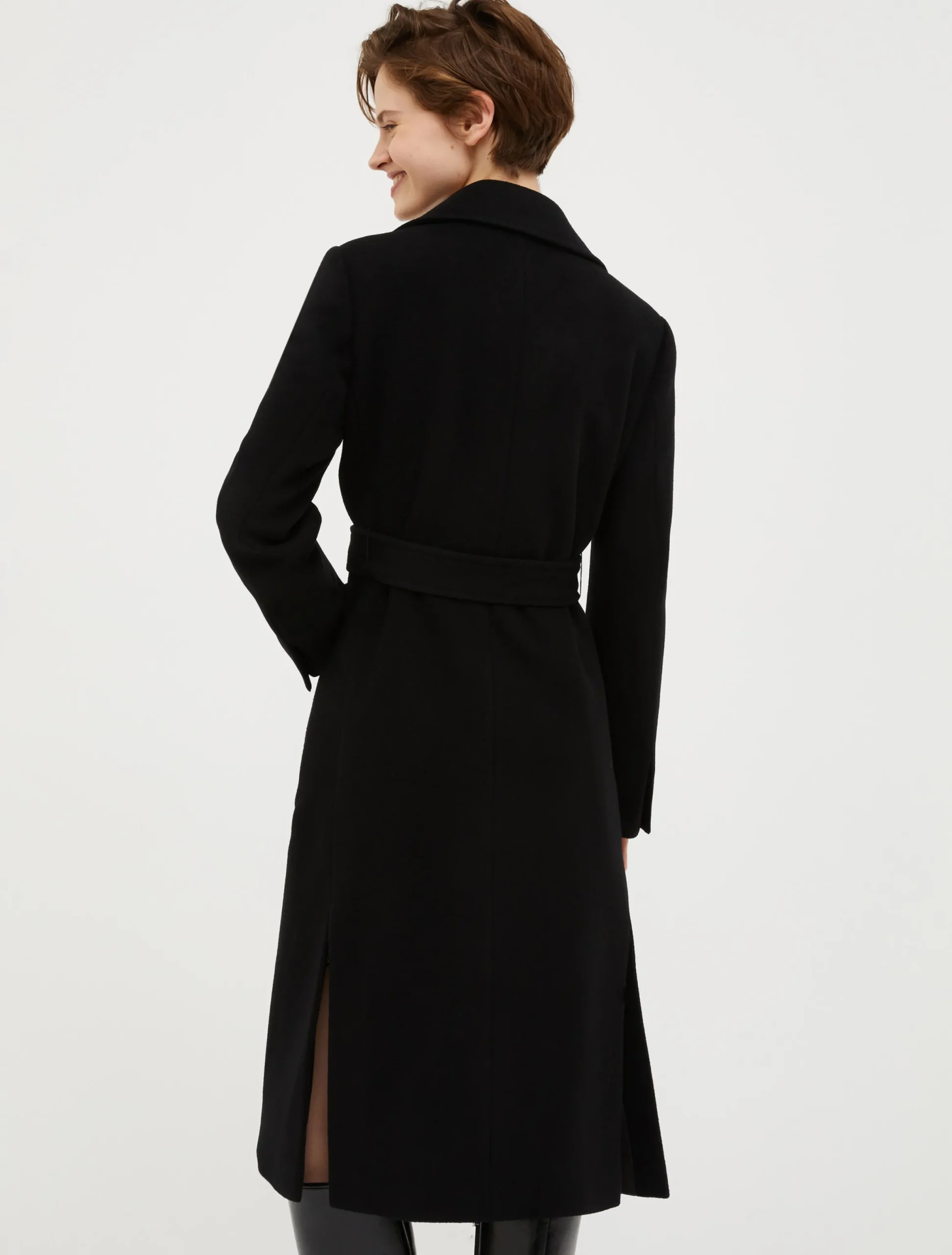 Runaway wool coat