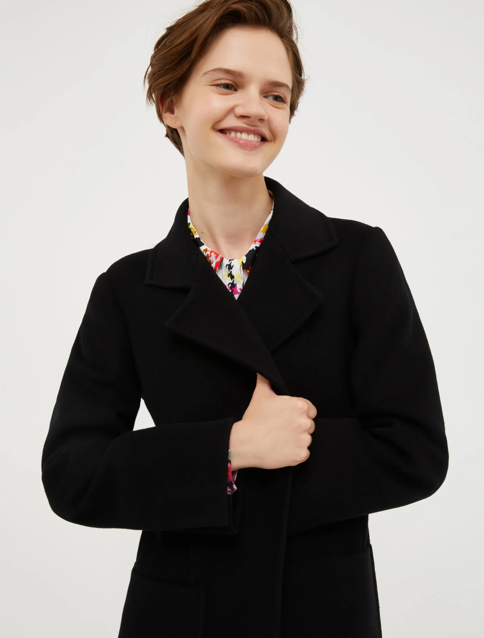 Runaway wool coat