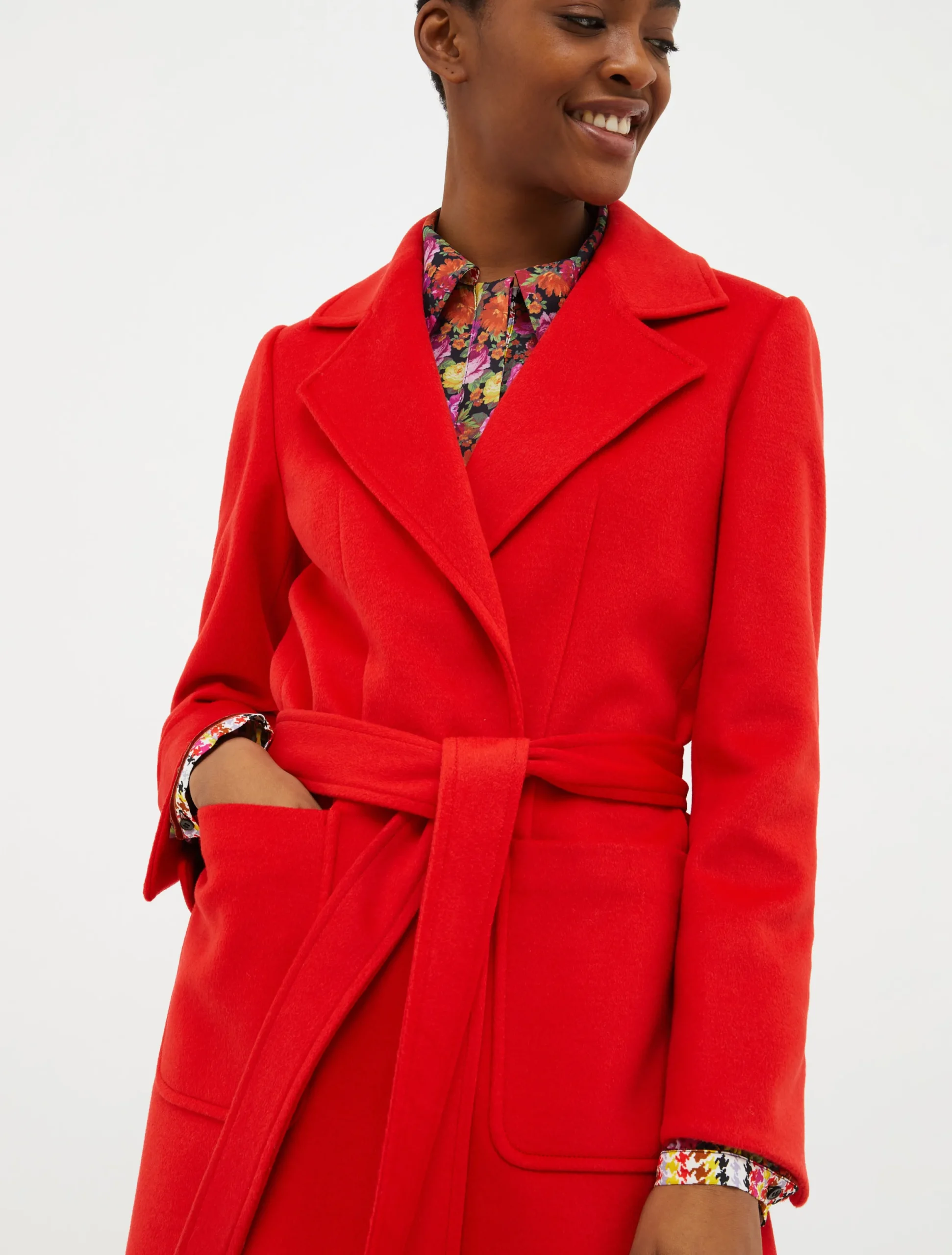 Runaway wool coat