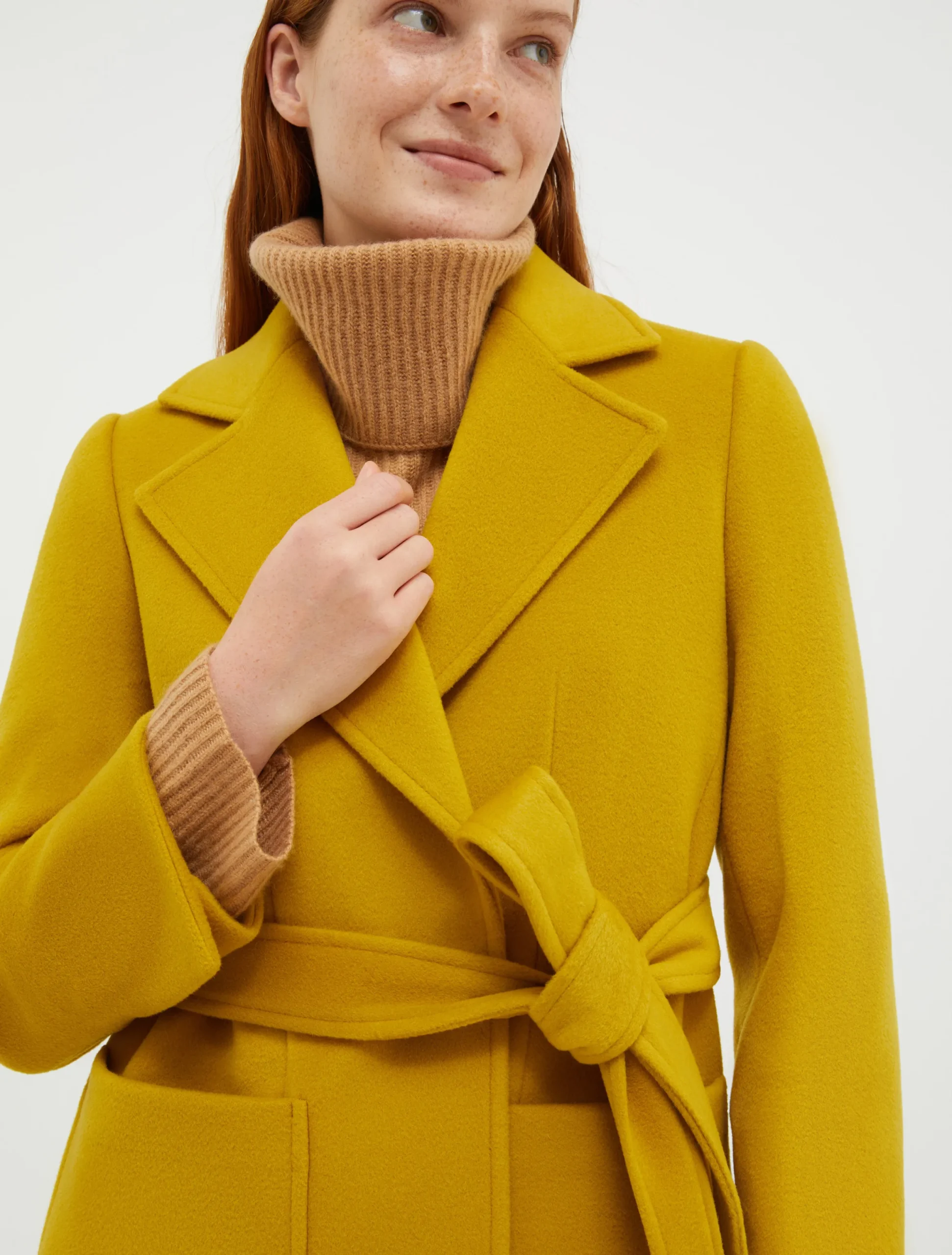 Runaway wool coat