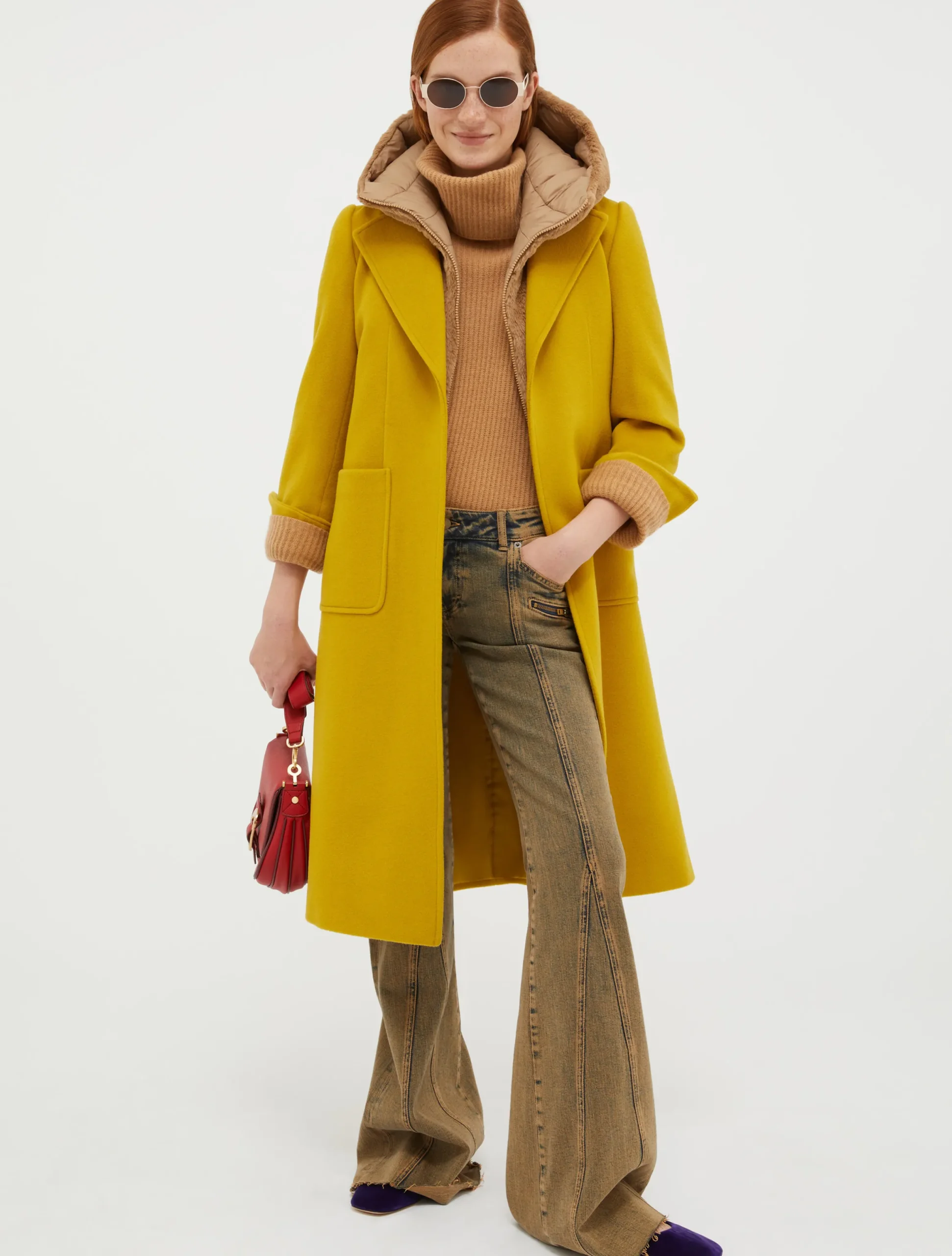 Runaway wool coat