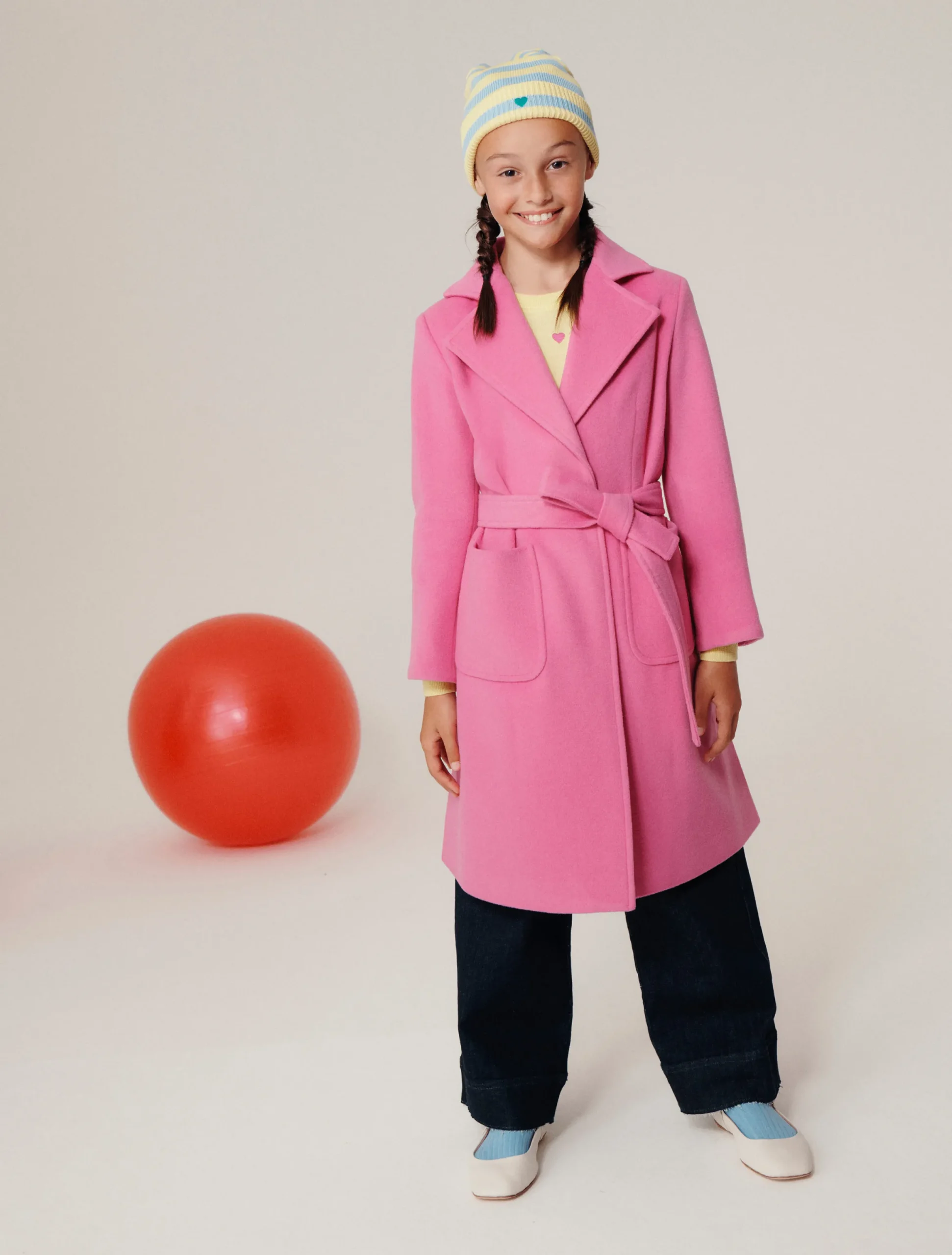 Runaway wool coat KID