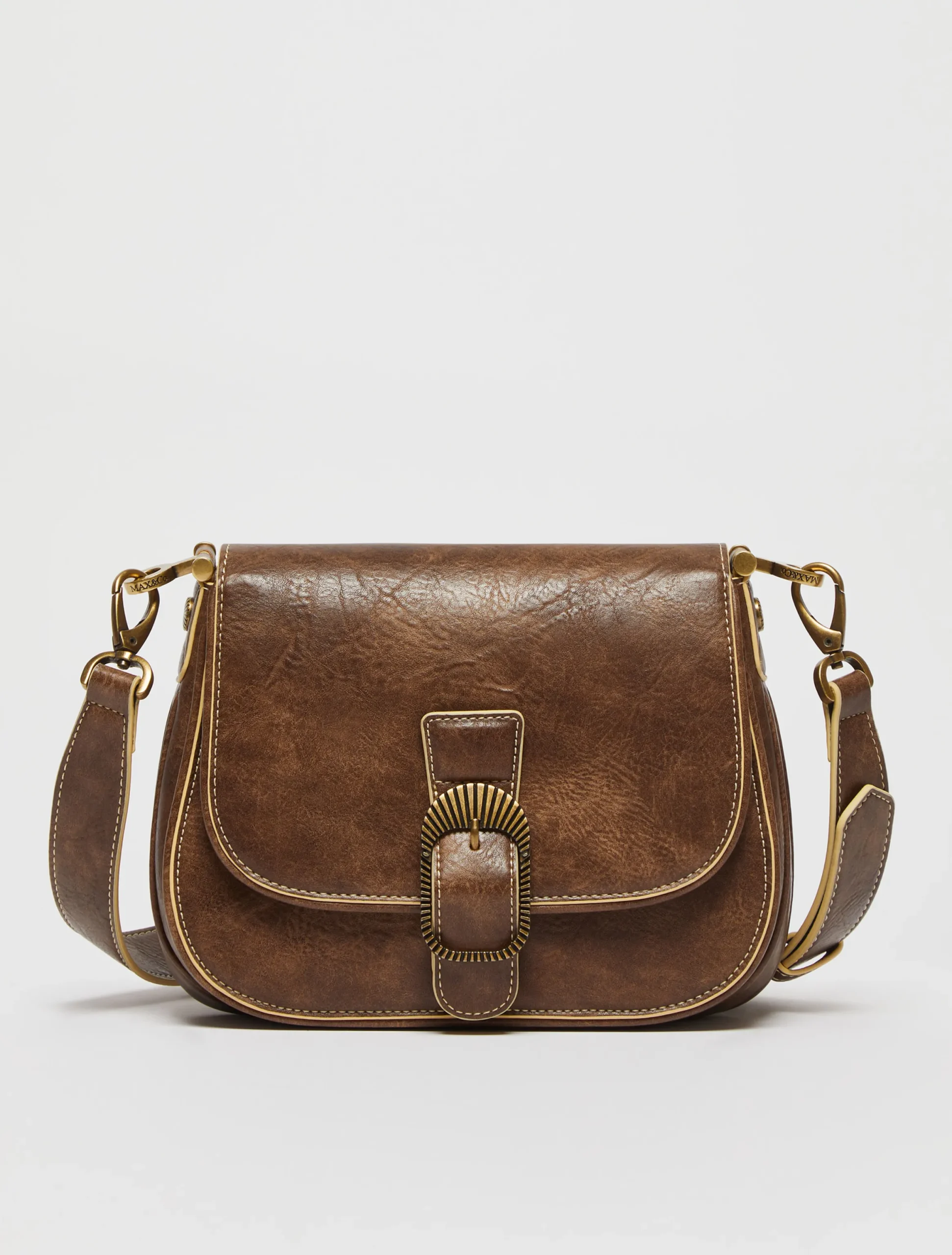 Saddle-style cross-body bag
