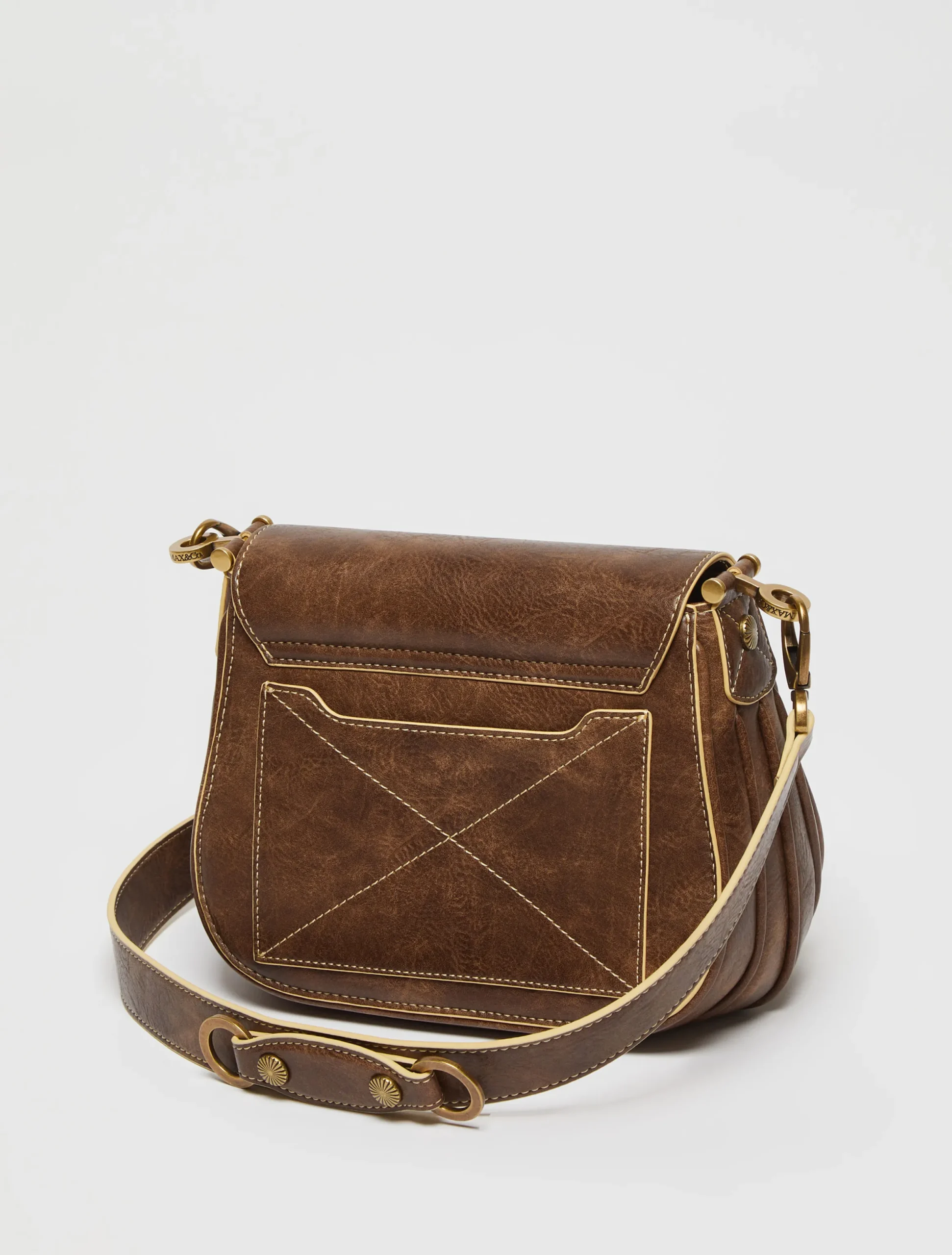 Saddle-style cross-body bag