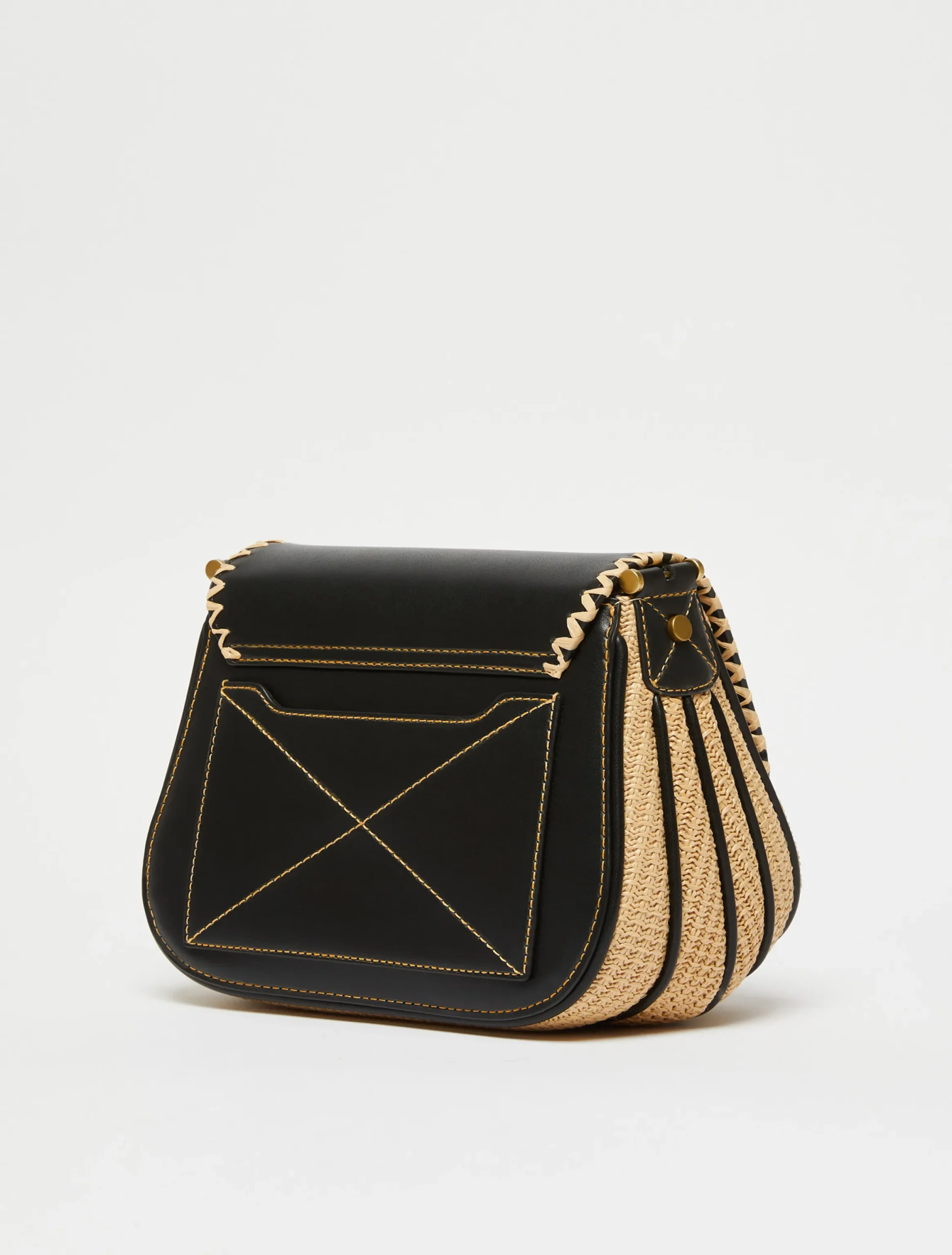Saddle-style cross-body bag