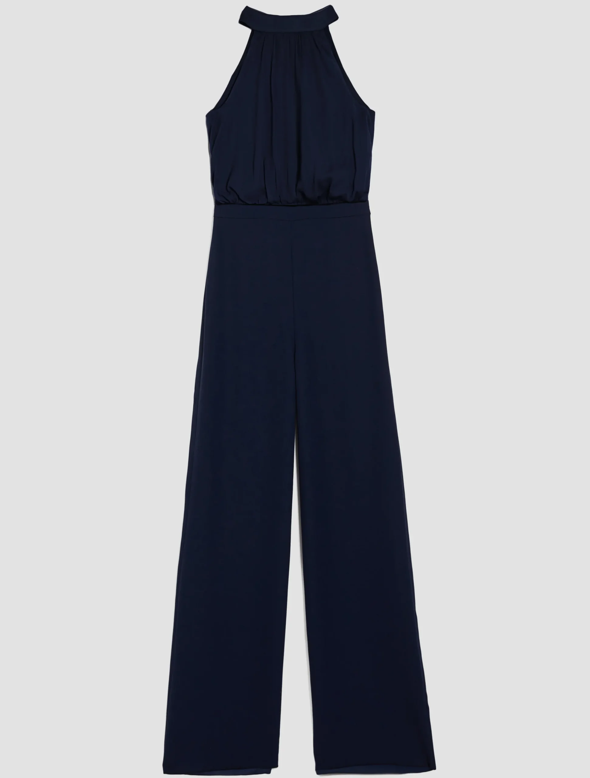 Satin and georgette jumpsuit