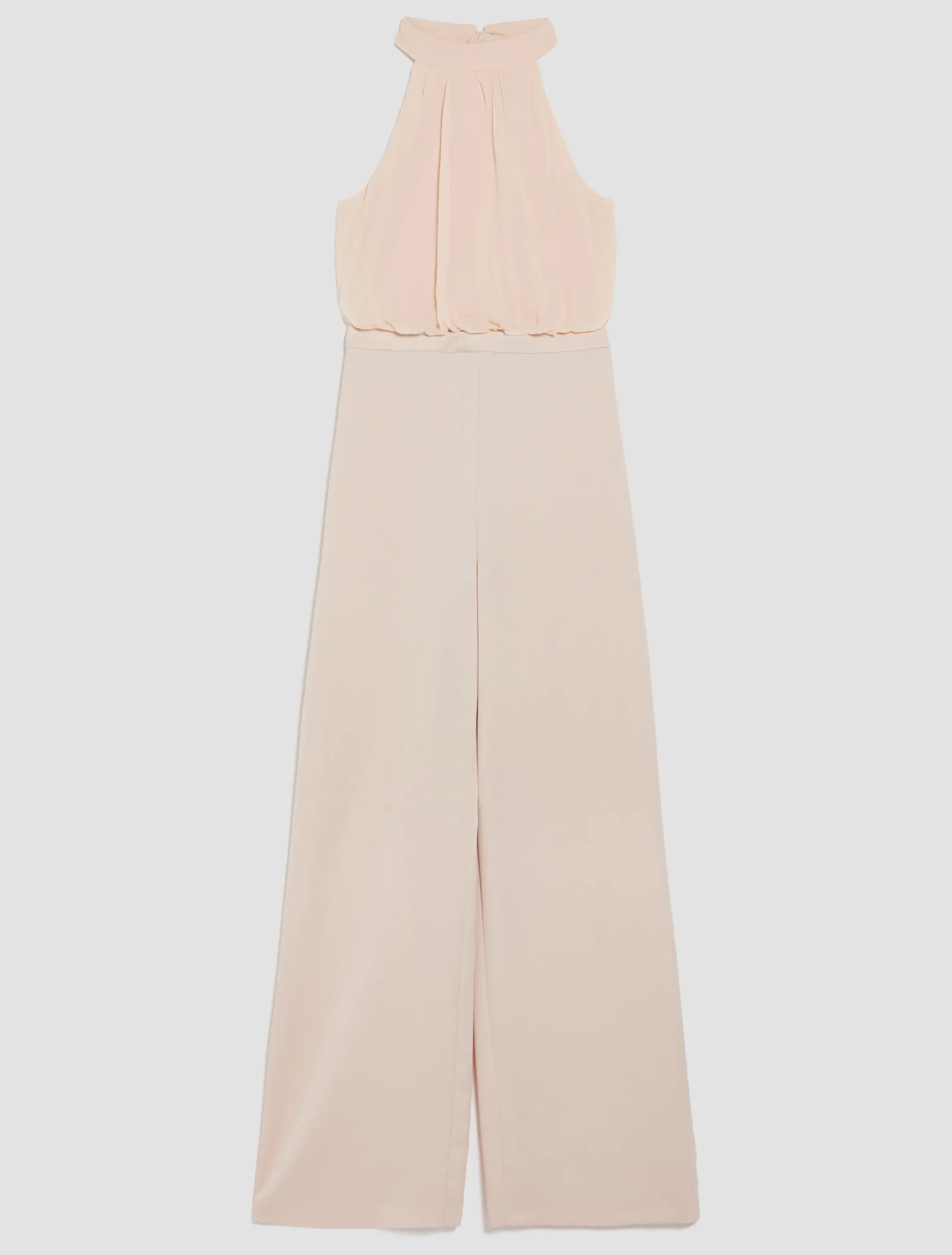 Satin and georgette jumpsuit