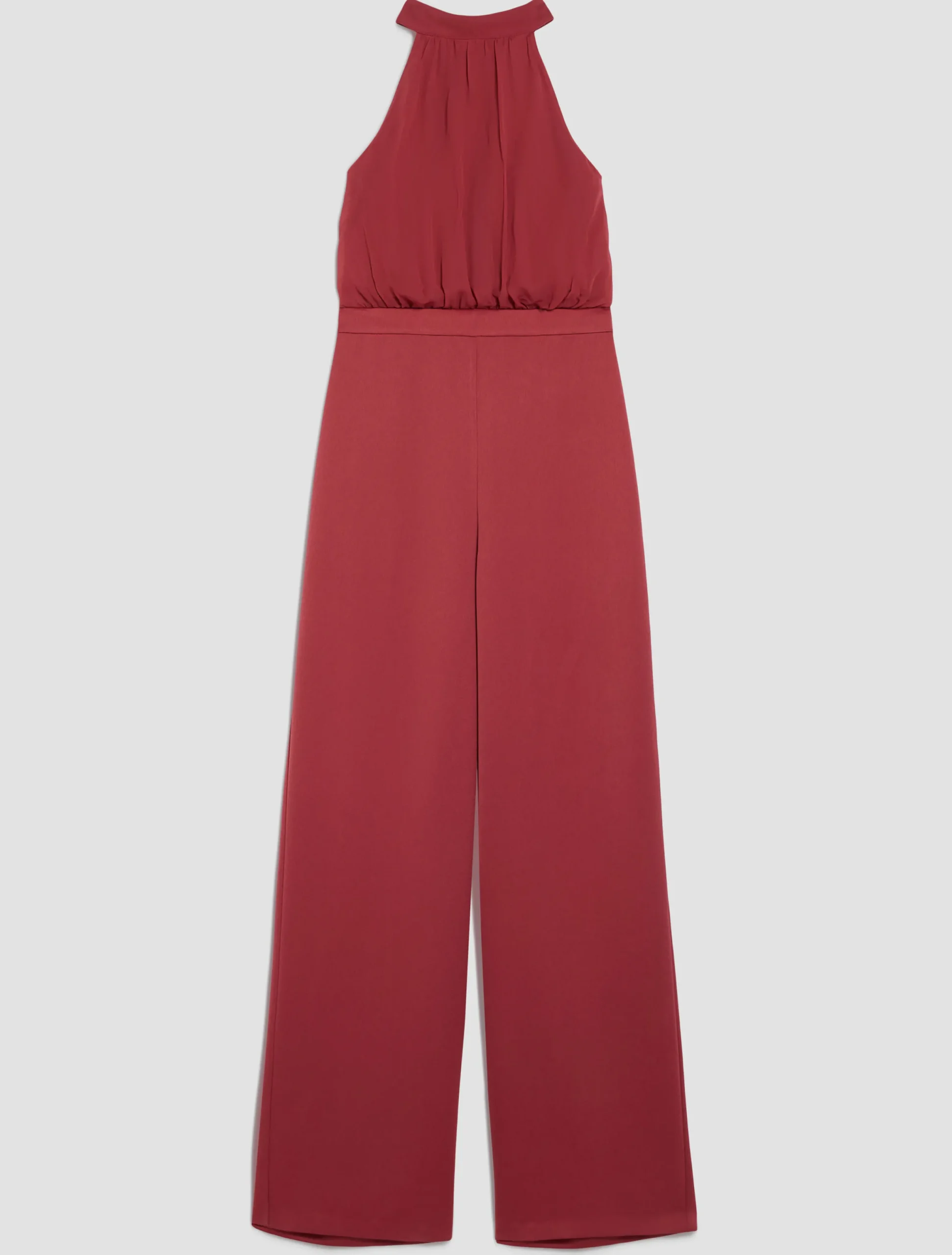 Satin and georgette jumpsuit