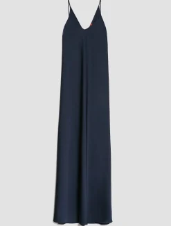Satin maxi slip dress