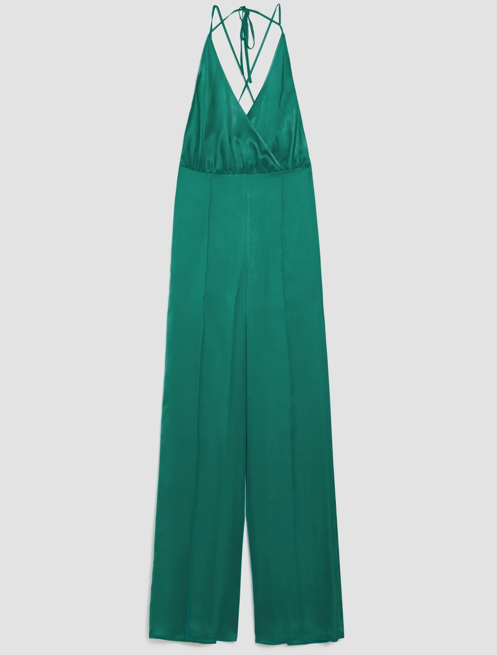 Satin palazzo jumpsuit