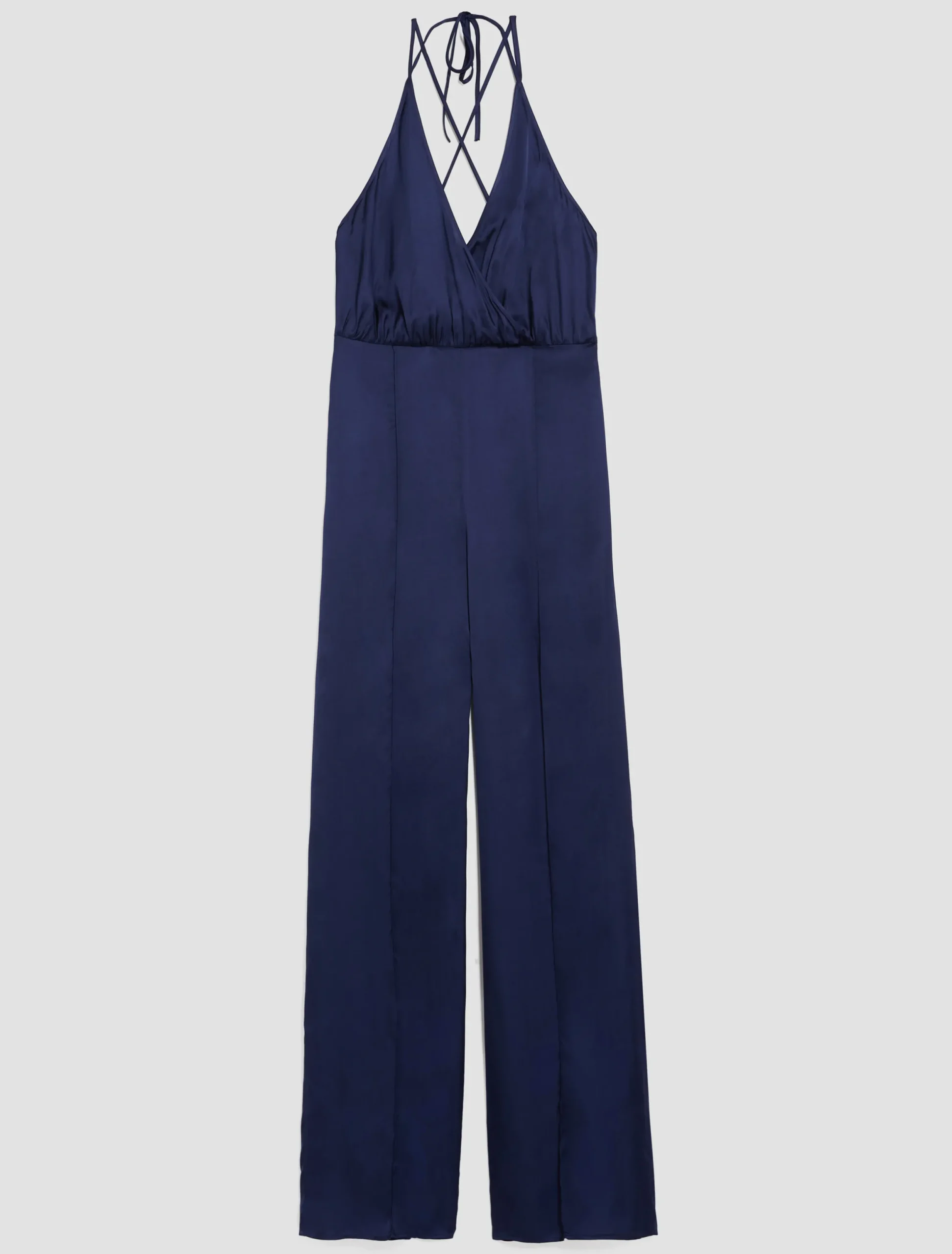 Satin palazzo jumpsuit