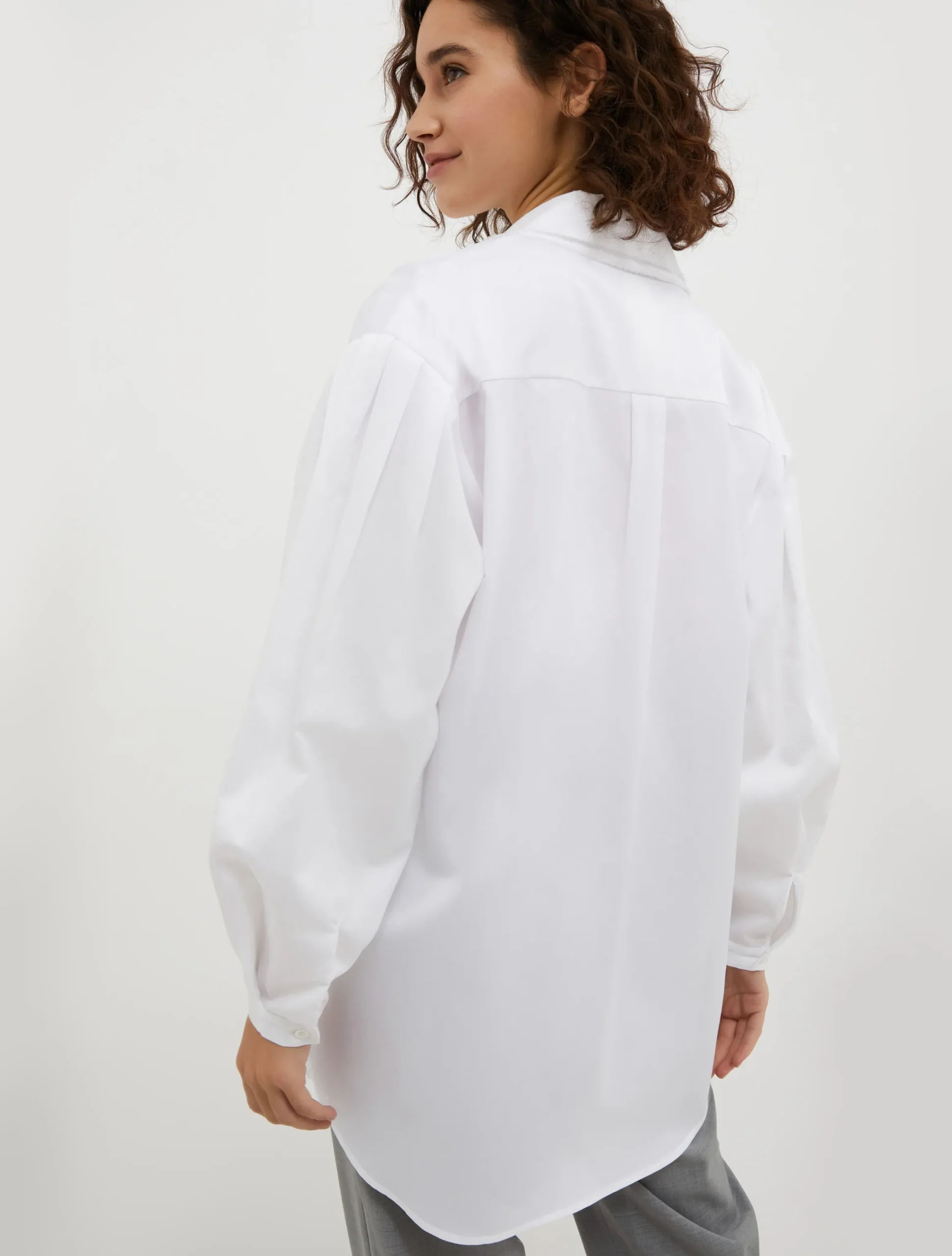 Sequinned cotton shirt