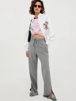 Sequinned cotton shirt