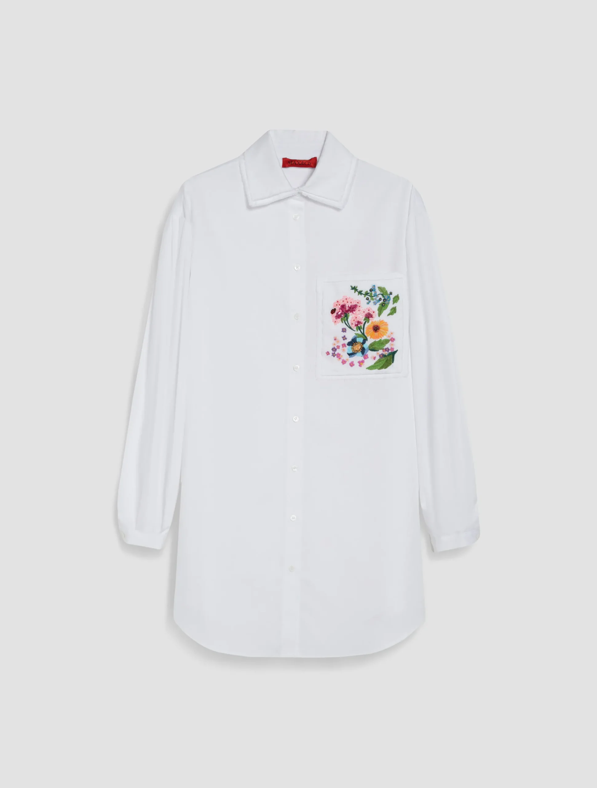 Sequinned cotton shirt