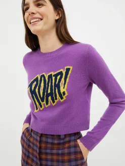 Sequinned wool-blend jumper