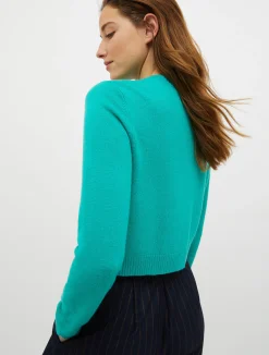 Sequinned wool-blend jumper