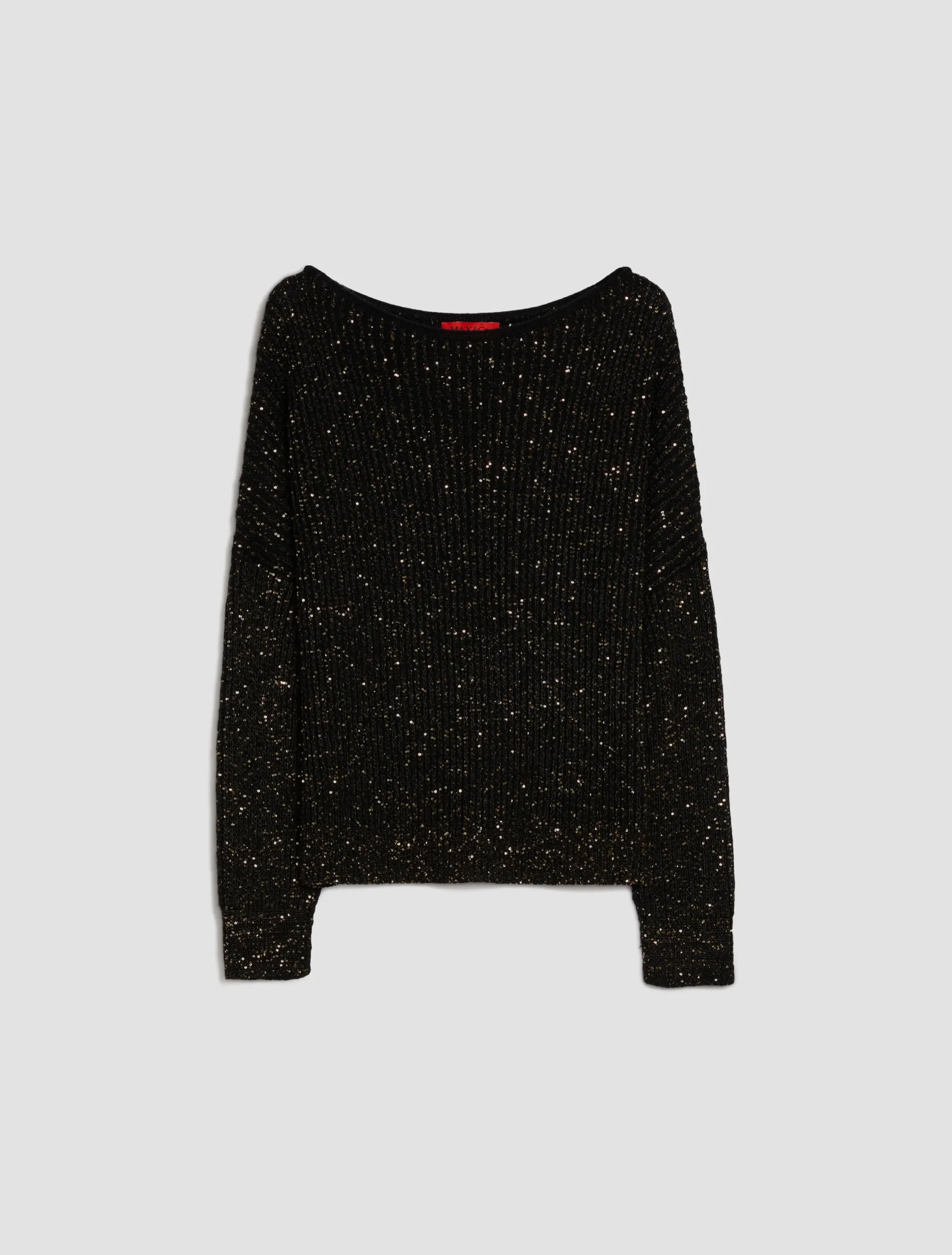 Sequinned wool-blend jumper