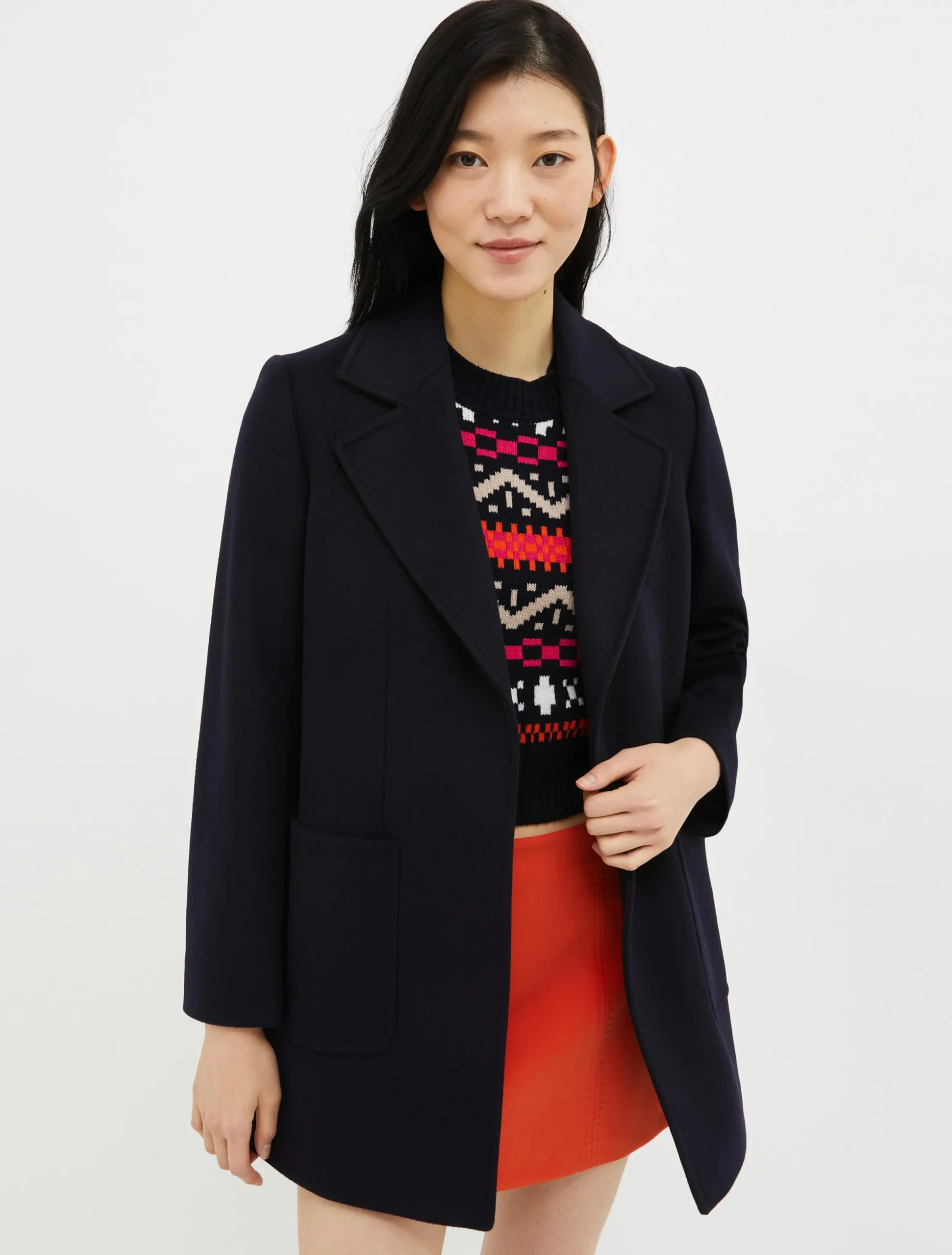 Shortrun wool coat