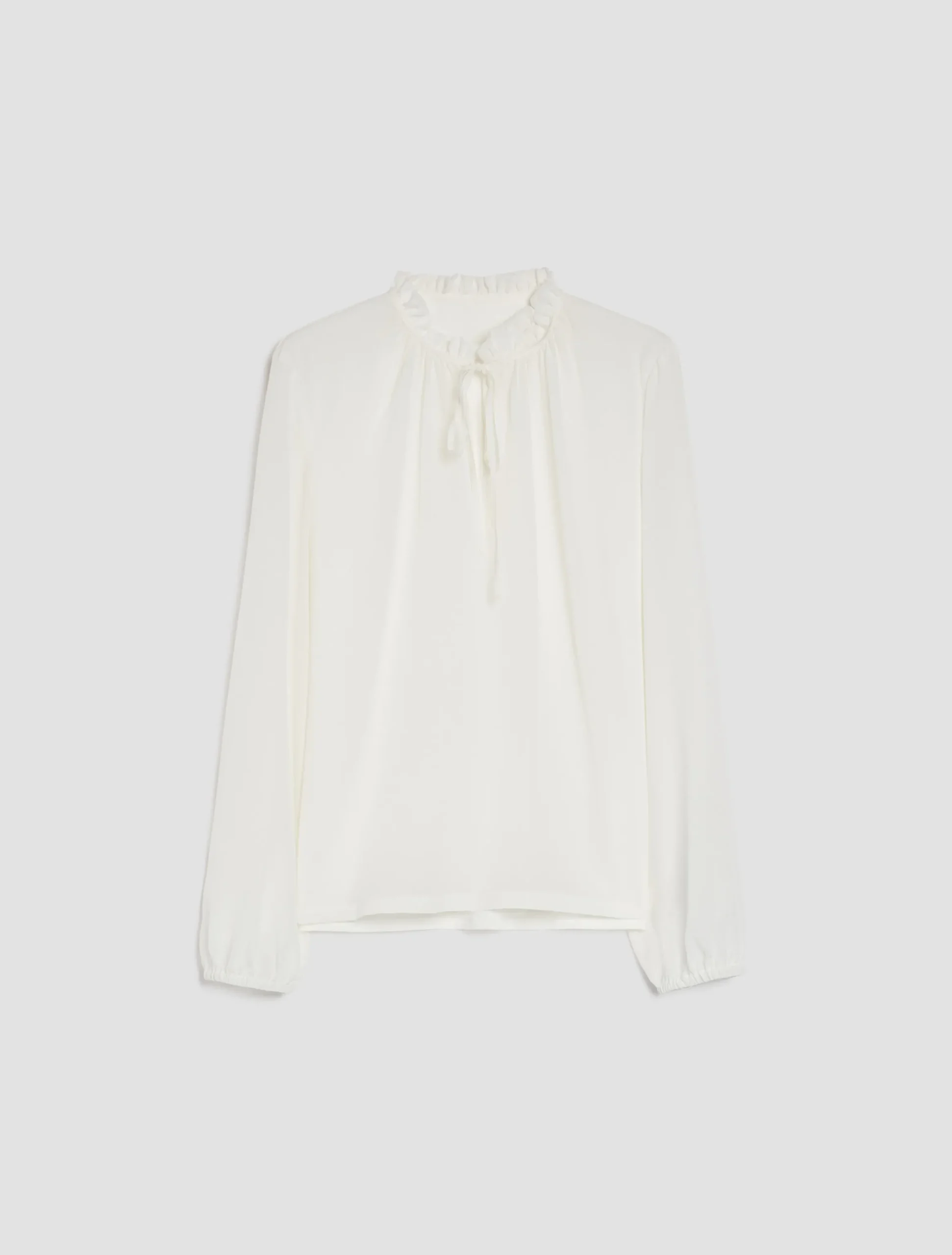 Silk and jersey blouse
