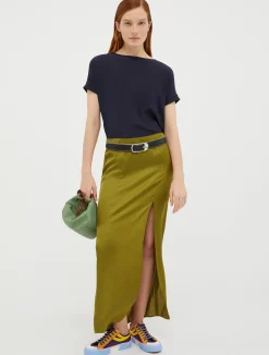 Silk and jersey T-shirt