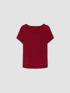 Silk and jersey T-shirt