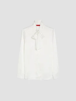 Silk-satin shirt
