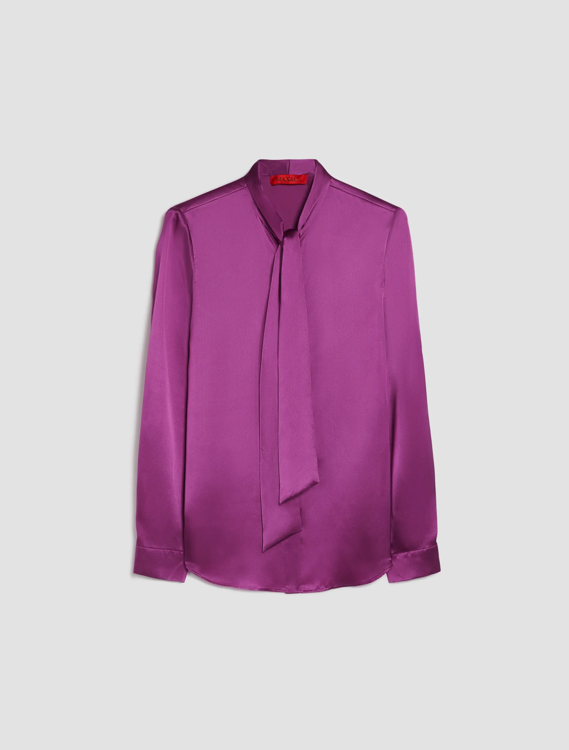 Silk-satin shirt