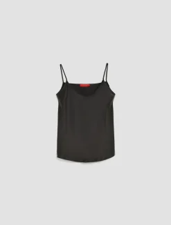 Silk-satin top