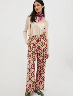 Silk-satin top