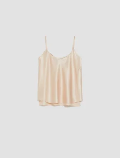 Silk-satin top