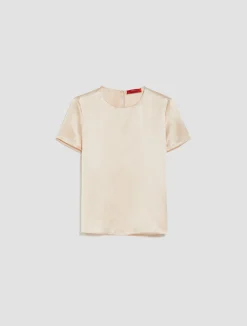 Silk-satin T-shirt