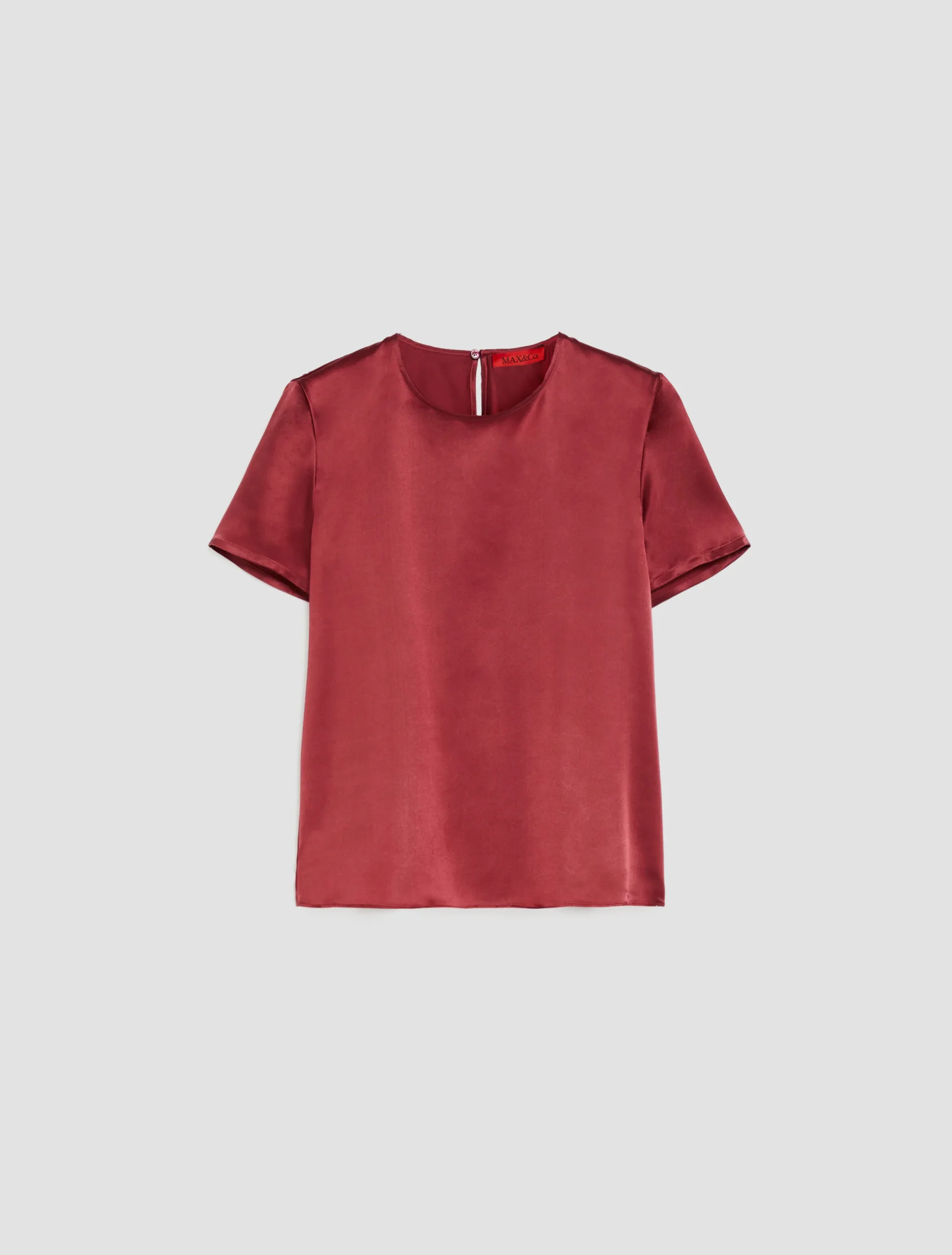 Silk-satin T-shirt