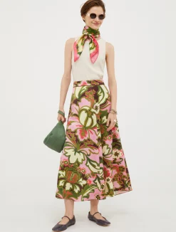 Silk-twill foulard