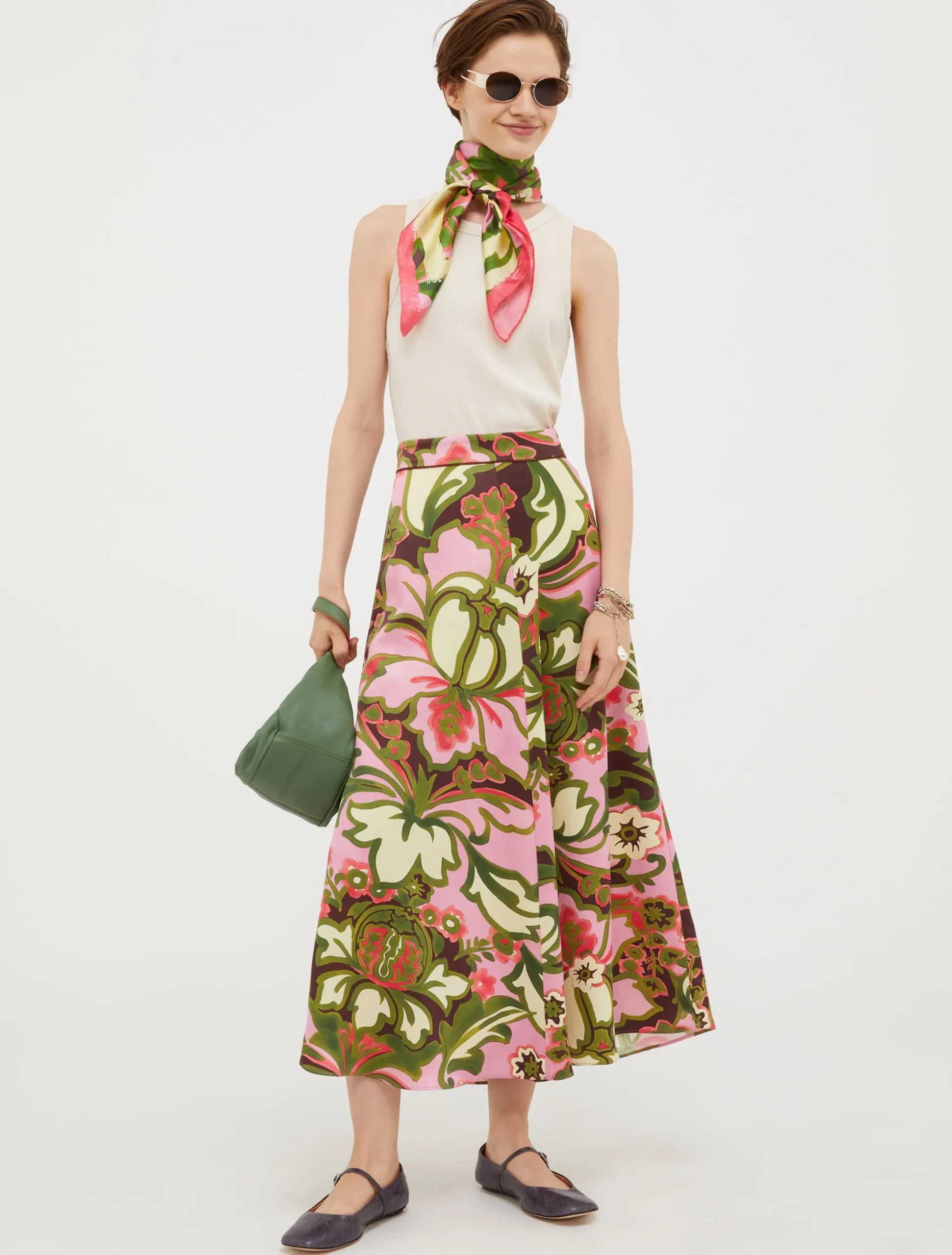Silk-twill foulard