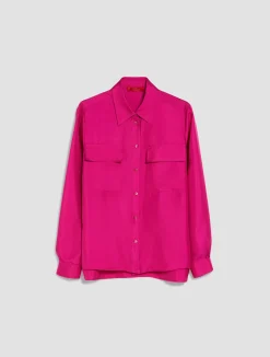 Silk-twill shirt