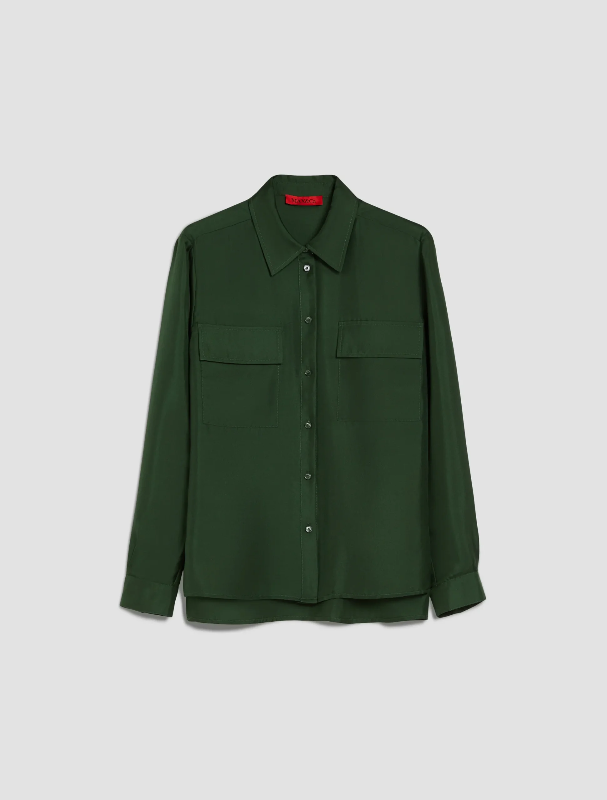 Silk-twill shirt