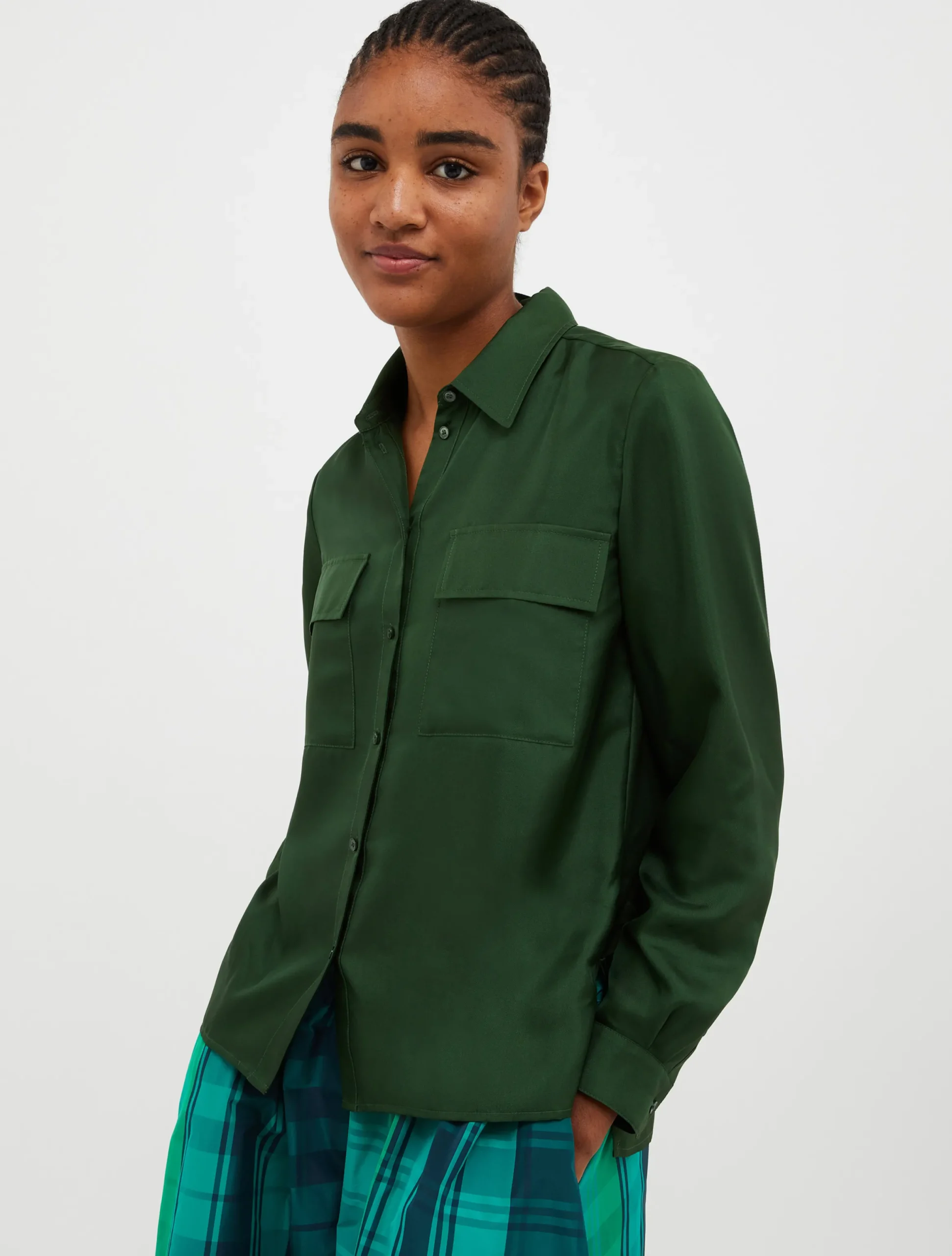 Silk-twill shirt
